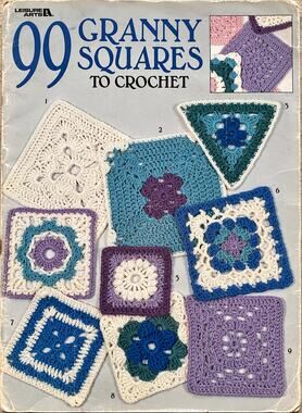 Leisure Arts 99 Granny Squares to Crochet Book
